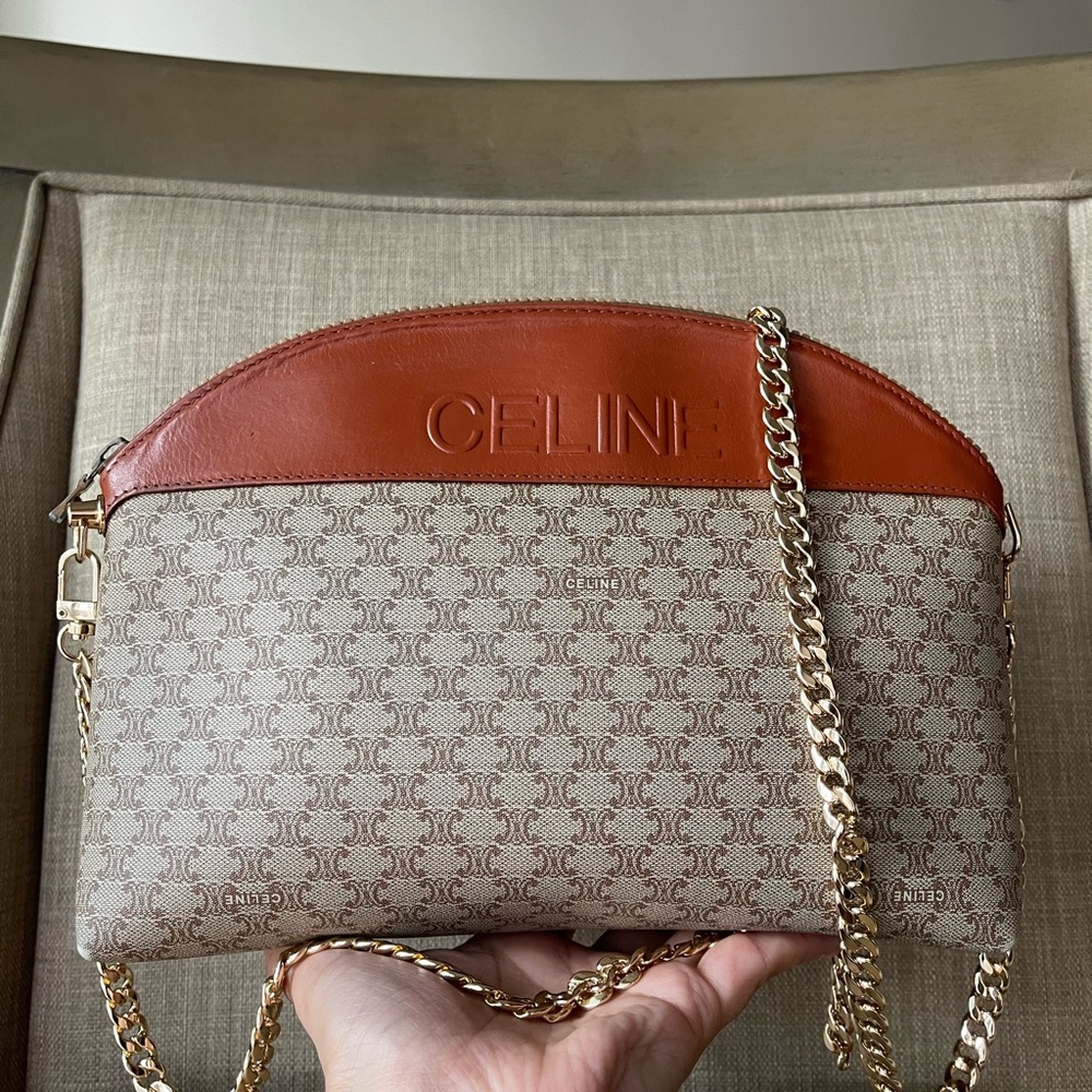 Authentic Celine vintage clutch crossbody bag (WN18) - Picture 7 of 9
